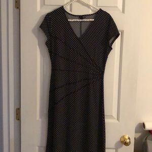 Polka dot midi dress size small